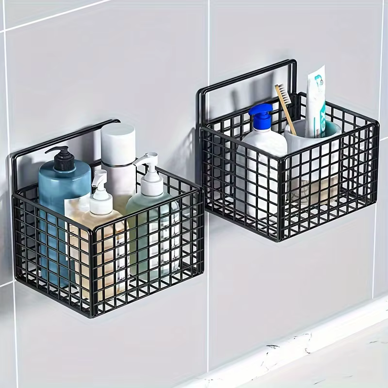 Support de rangement pour toilettes sans poinçonnage