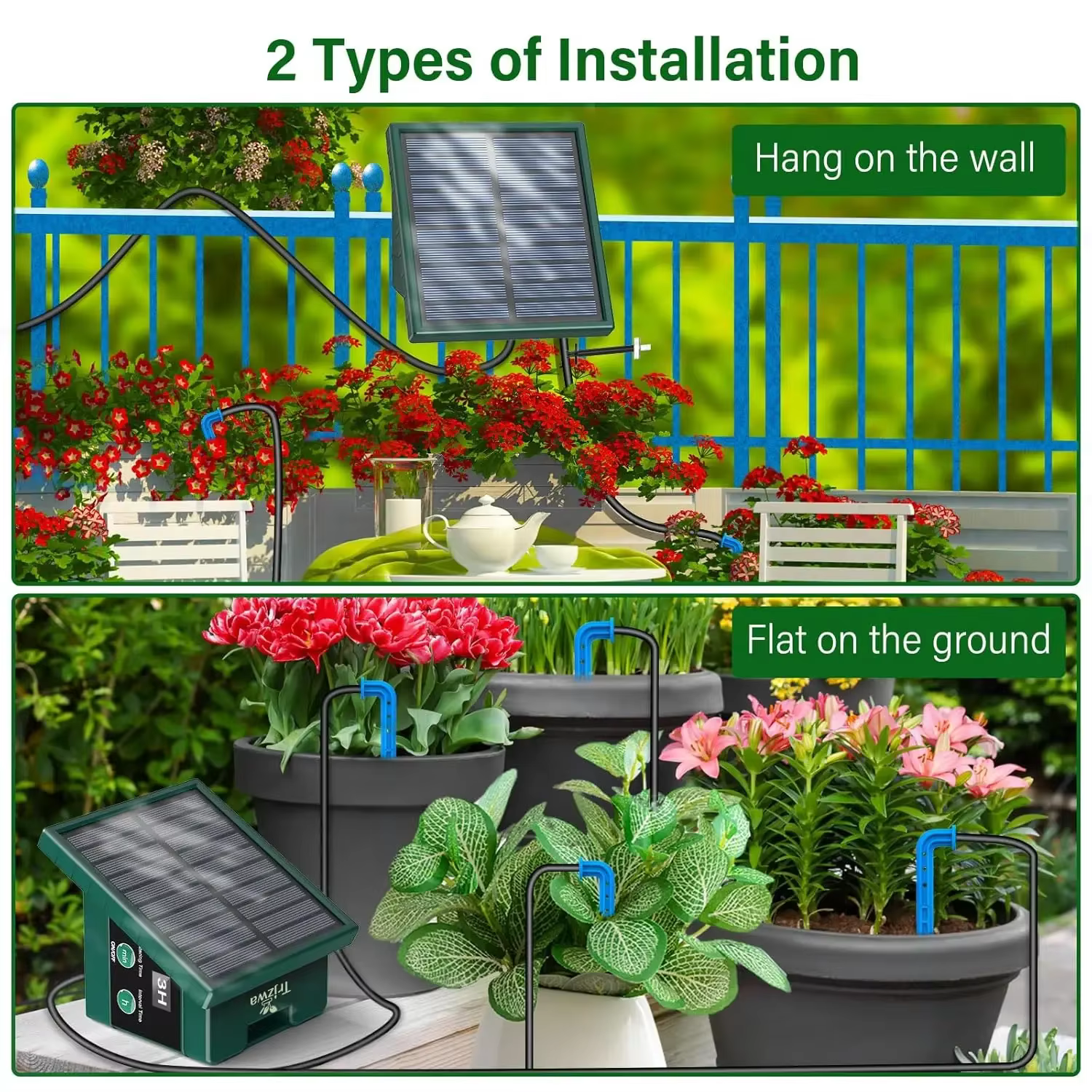 Système d'irrigation goutte-à-goutte solaire automatique