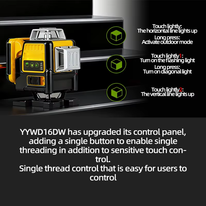 Niveau laser à 12 lignes pour DEWALT DW089LG, niveau laser auto-nivelant 360° horizontal et vertical, batterie 12V