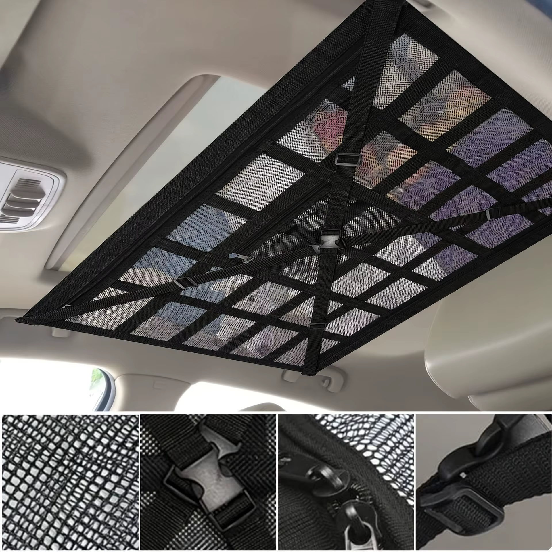 Sac de rangement universel pour plafond de voiture