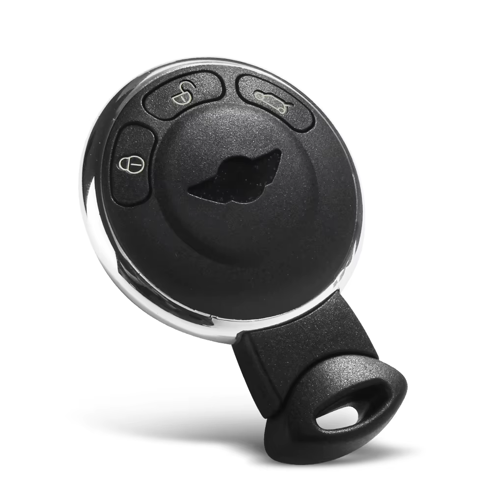 KEYYOU remplacement 3 boutons télécommande carte à puce voiture clé coque housse pour BMW Mini Cooper R56 2007-2014