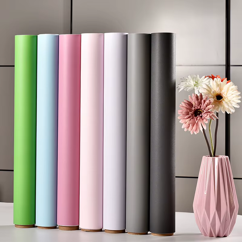 Papier peint auto-adhésif en Film vinyle, autocollants muraux imperméables pour salle de bains, meubles de cuisine, décoration de chambre, amélioration de la maison