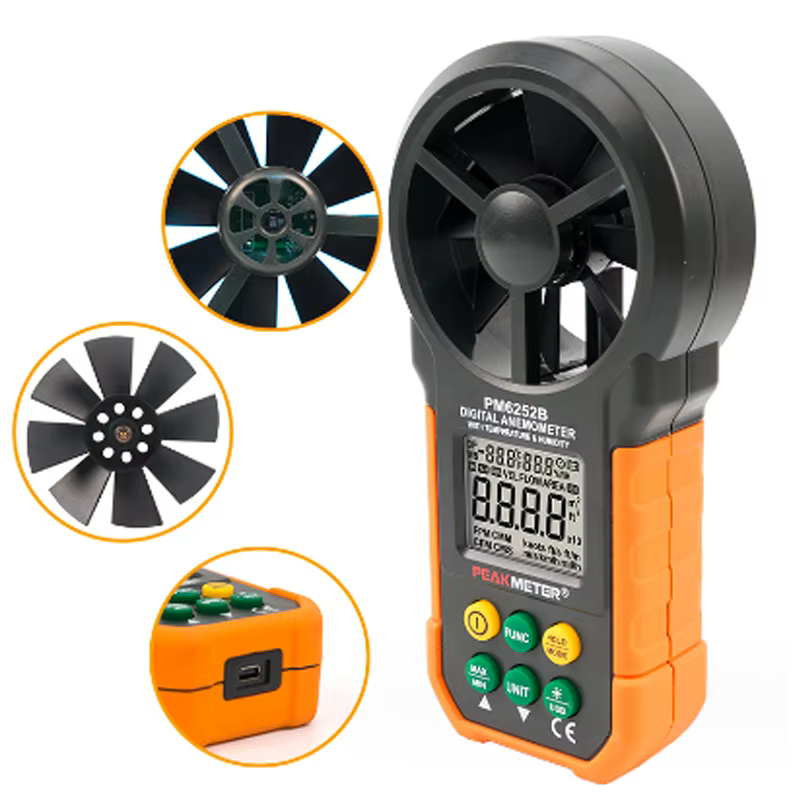 PEAKMETER PM6252A/PM6252B Anémomètre numérique