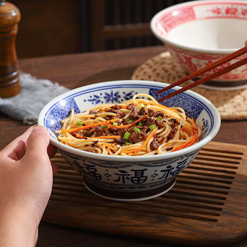 Bol à nouilles chinois Fuzi pour la maison