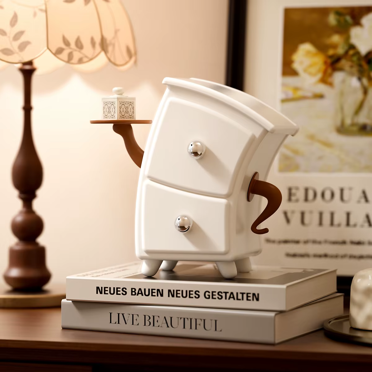 Boîte à bijoux de bureau créative