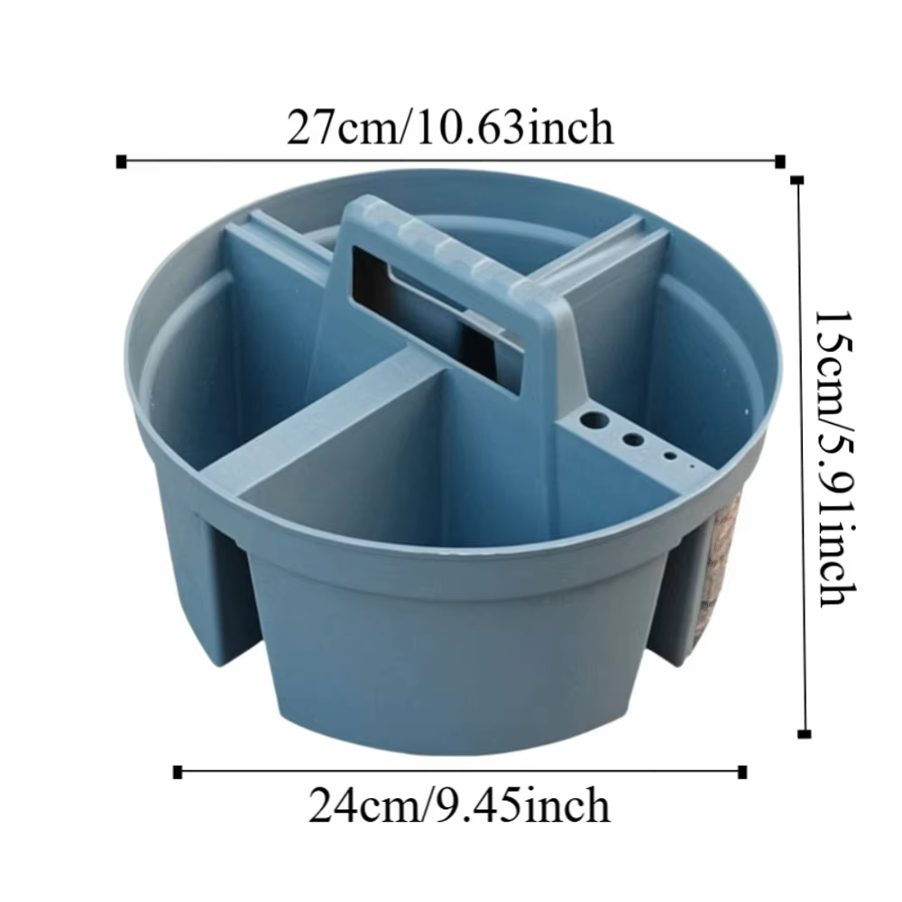 Boîte de rangement en plastique à quatre compartiments