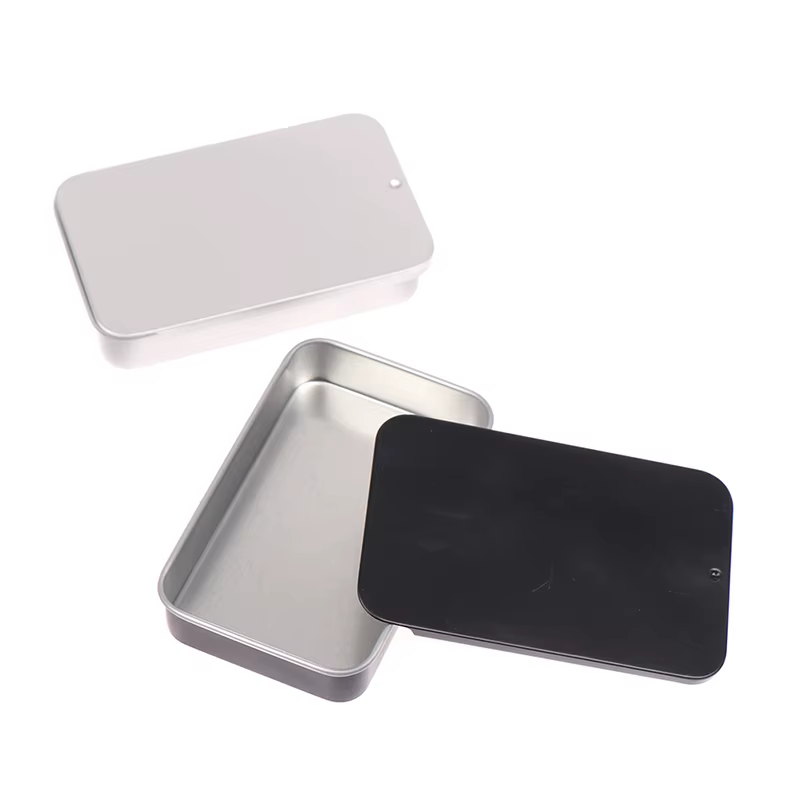 Mini boîte de rangement en fer 80x50x15mm