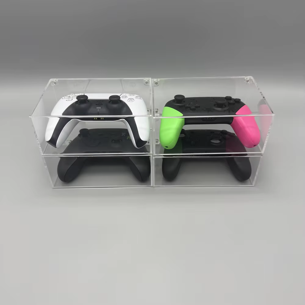 Poignée boîte de rangement pour poignée de console NS2 SWITCH2. Boîte acrylique haute transparence à couvercle magnétique Peut être empilé