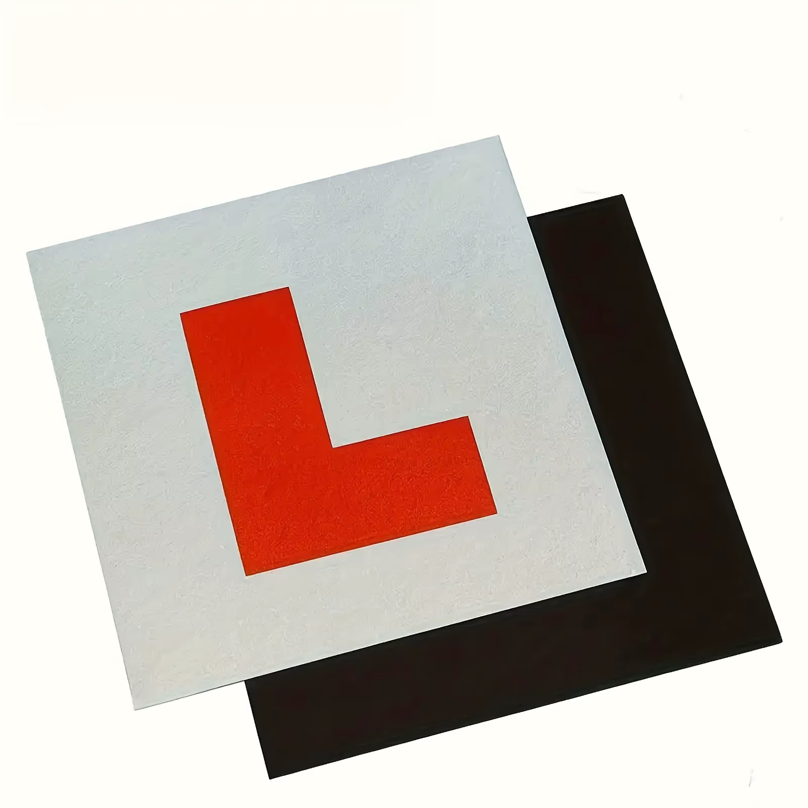 Plaque en L magnétique pour nouveaux pilotes, plaque magnétique, Durable et Visible, peinture sans rayures pour véhicules britanniques, 2 pièces