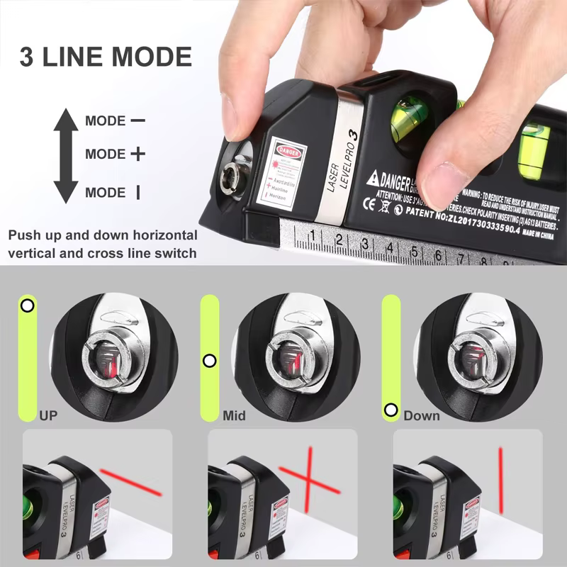 Machine de niveau Laser polyvalente 8 pieds/25m