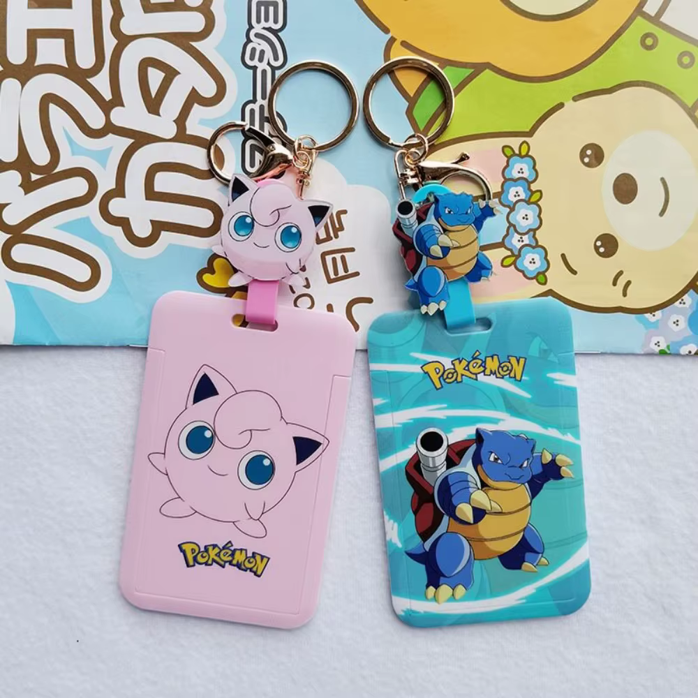Porte-cartes Pokemon Kawaii Pikachu Psyduck Bulbasaur Charmander