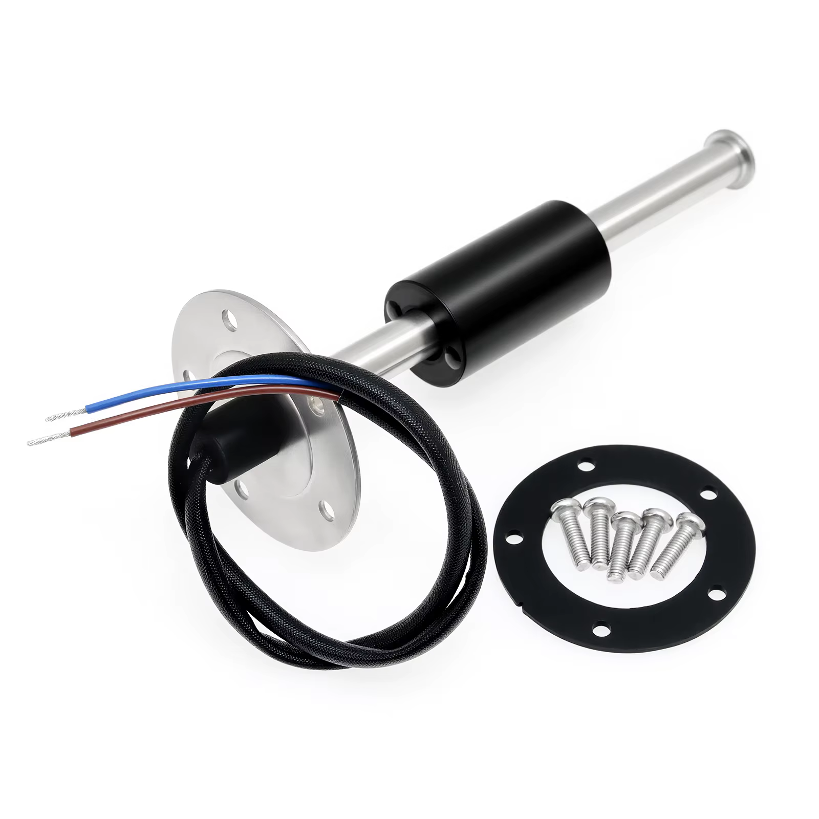 Jauge de niveau d'eau marine pour bateau 52 mm avec rétroéclairage 7 couleurs, jauge de carburant à aiguille + capteur de niveau de carburant numérique 100 mm-500 mm pour voiture
