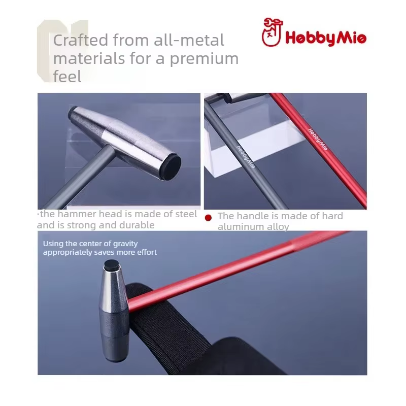 HOBBY MIO HMH-01-R/G Mini marteau métallique pour modélisme