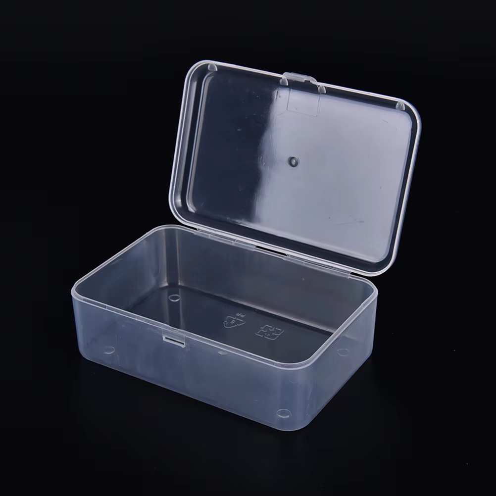 Boîte de rangement en plastique Transparent avec couvercle