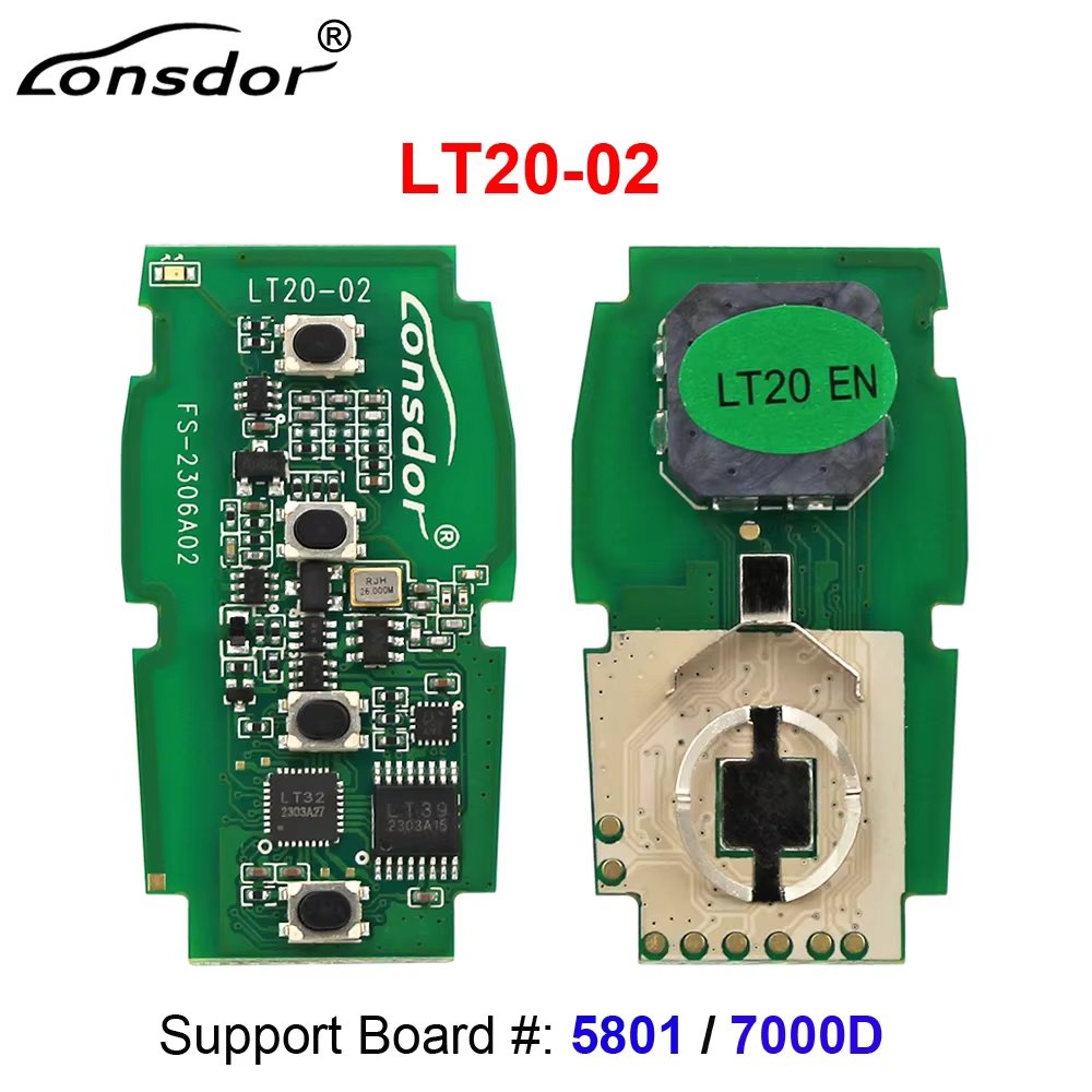 Lonsdor LT20 Smart Key LT20-01 LT20-02 LT20-03 LT20-04 / 05 /06/07 LT20-08 LT20-10 8A + 4D Soutien K518 K518ISE SHIRT 100 +