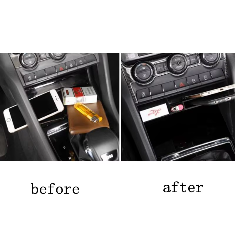 Boîte de rangement pour console centrale de voiture Skoda Kodiaq, multi-grilles, rangement, rangement, conteneur de grande capacité pour Volkswagen