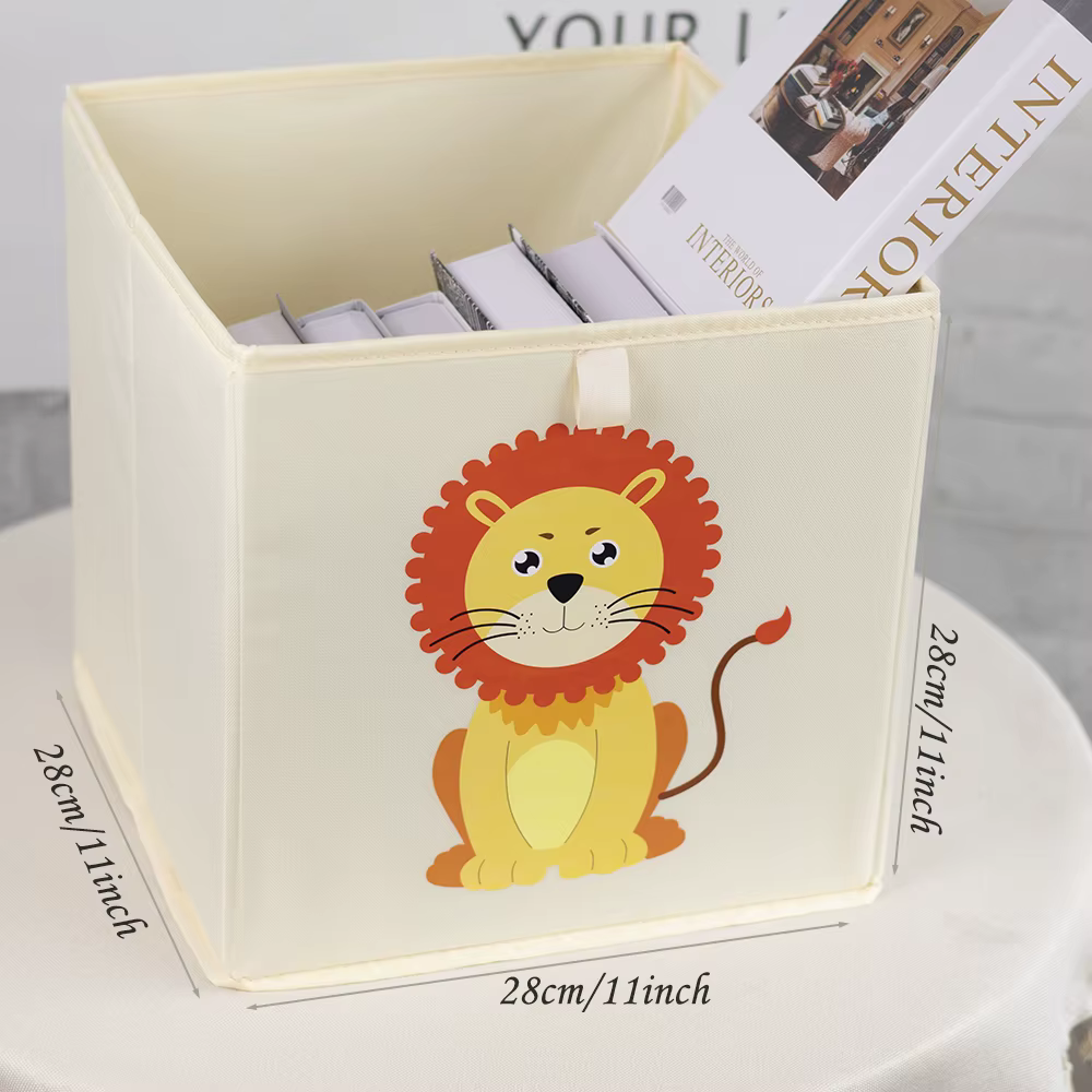Boîtes de rangement pour articles divers de grande capacité, style dessin animé, boîte de rangement pour jouets d'enfants, pour chambre d'enfant, salle de jeux, salon