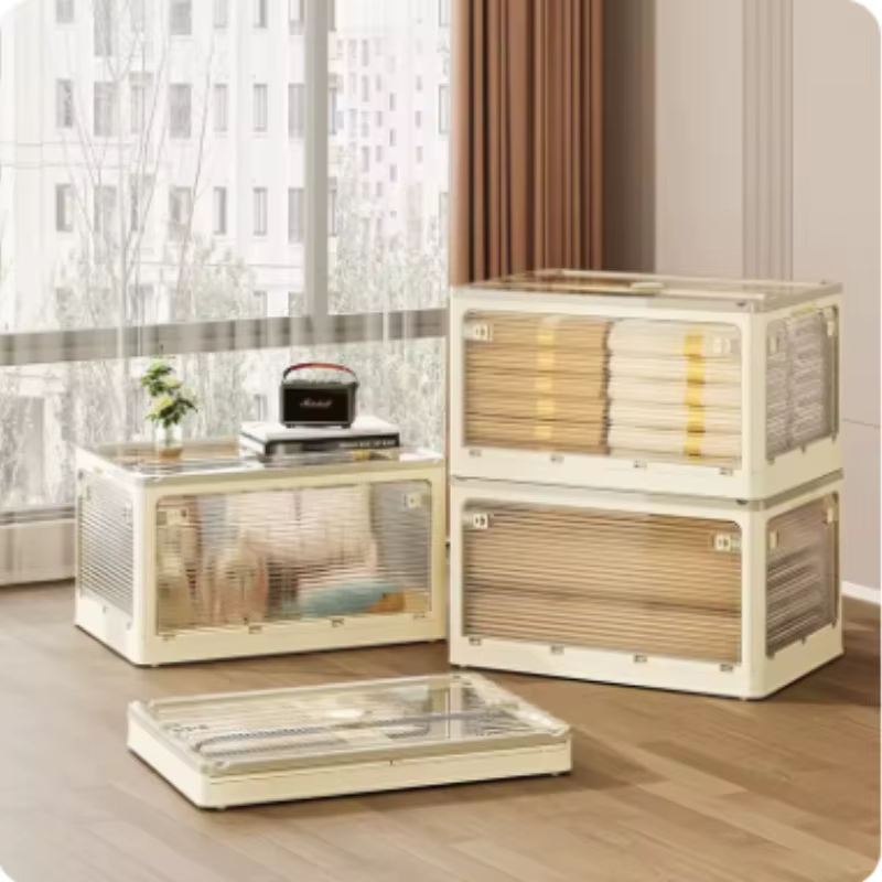 Boîte de rangement de grande capacité avec couvercle