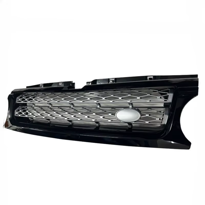 Grilles de course pour Land Rover Range Rover Sport 2010 – 2013 (l320), bordure noire, maille argentée, pare-chocs avant Lr030349