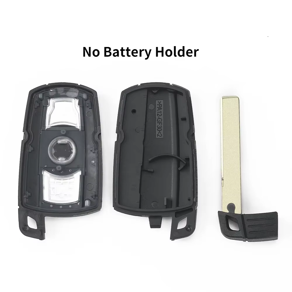KEYYOU pour BMW 1 3 5 6 série E90 E91 E92 E60 télécommande 3 boutons coque de clé de voiture lame intelligente Fob housse