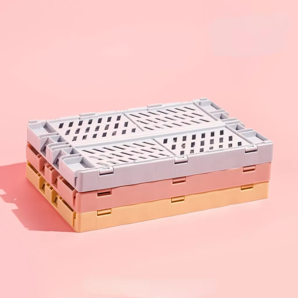 Boîte de rangement pliable en plastique