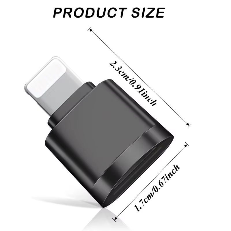 Lecteur de carte TF Lightning pour iPhone 14/13/12/11/Pro Max et iPad – Transfert de photos de l'appareil photo numérique