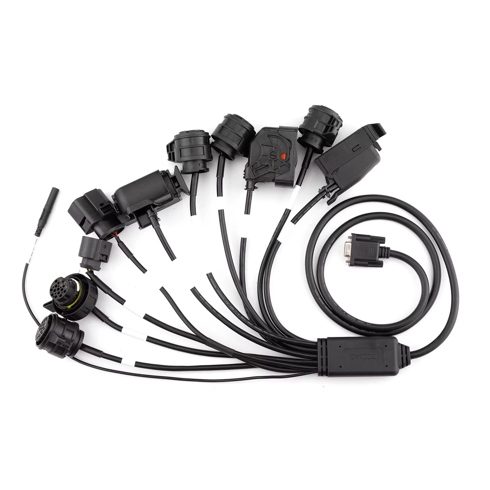 Câble de boîte de vitesses GODIAG VAG 9-en-1 pour DQ200/ DL501/ VL300/ VL381/ DQ500/ DQ250/ DQ380 à utiliser avec AUTEL GBOX/ XHORSE Multiprog
