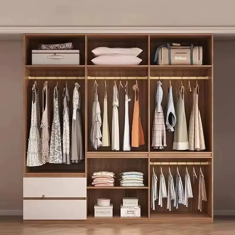 Armoire de Luxe Moderne pour Hôtel, Rangement Suspendu pour Vêtements, Penderie en Bois pour Chambre à Coucher, Meuble de Rangement Gain de Place, Armoire Ropero pour la Maison