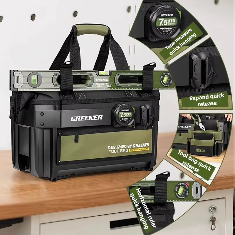 Electrician Tool Storage Bag Portable Durable Toolkit Waterproof Hardware Heavy Duty Tools Organizer