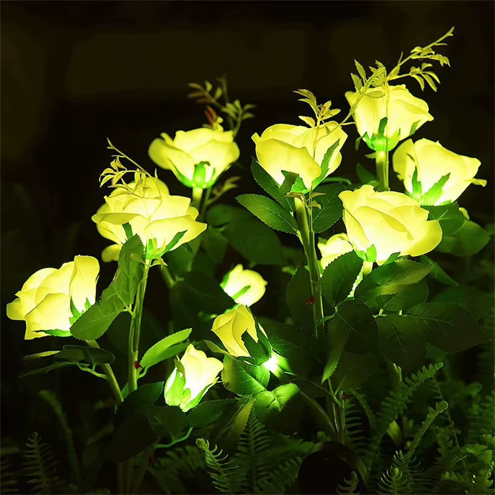 Lampe solaire de jardin à 5 têtes LED
