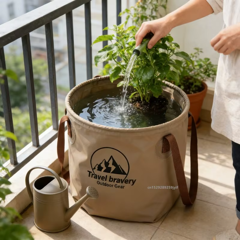 Seau pliant multifonctionnel 5L/10L/20L