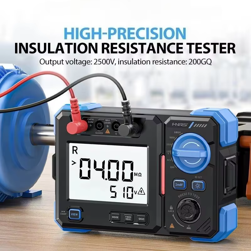 Testeur de résistance d'isolement FNIRSI MRT-1050 1000V 20GΩ Mégohmmètre Mesure de tension AC/DC Décharge automatique