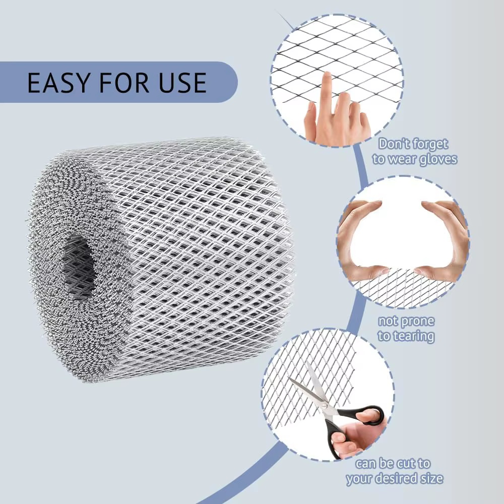1 pièces garde aluminium gouttière