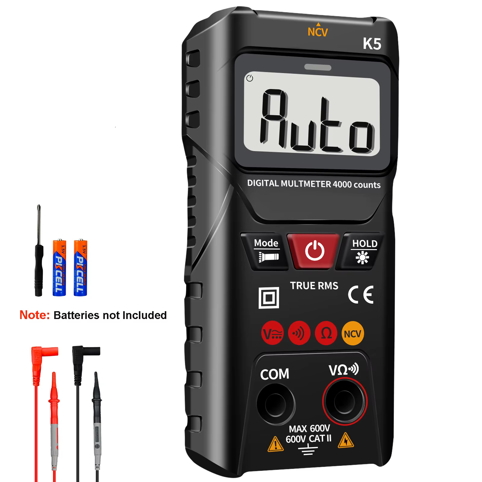 Multimètre numérique 4000 compteur voltmètre avec Mode automatique/manuel