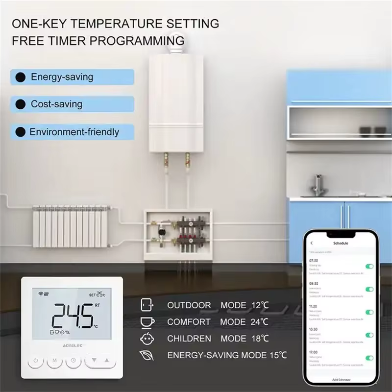 Thermostat Wifi intelligent pour chauffage au sol