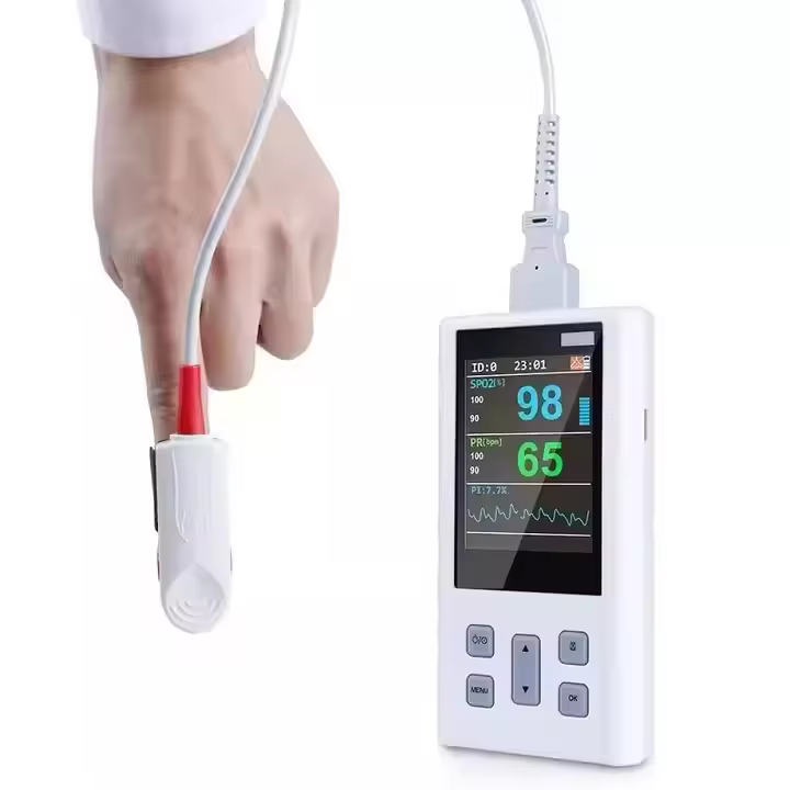 Moniteur de signes vitaux vétérinaires portatif fabriqué en usine-oxymètres de pouls pour la surveillance SpO2 dans la pratique vétérinaire
