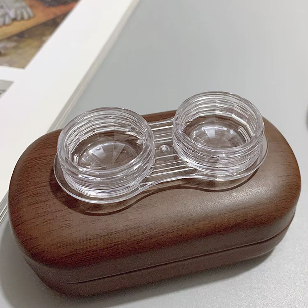 Boîte de rangement pour lentilles de contact avec miroir