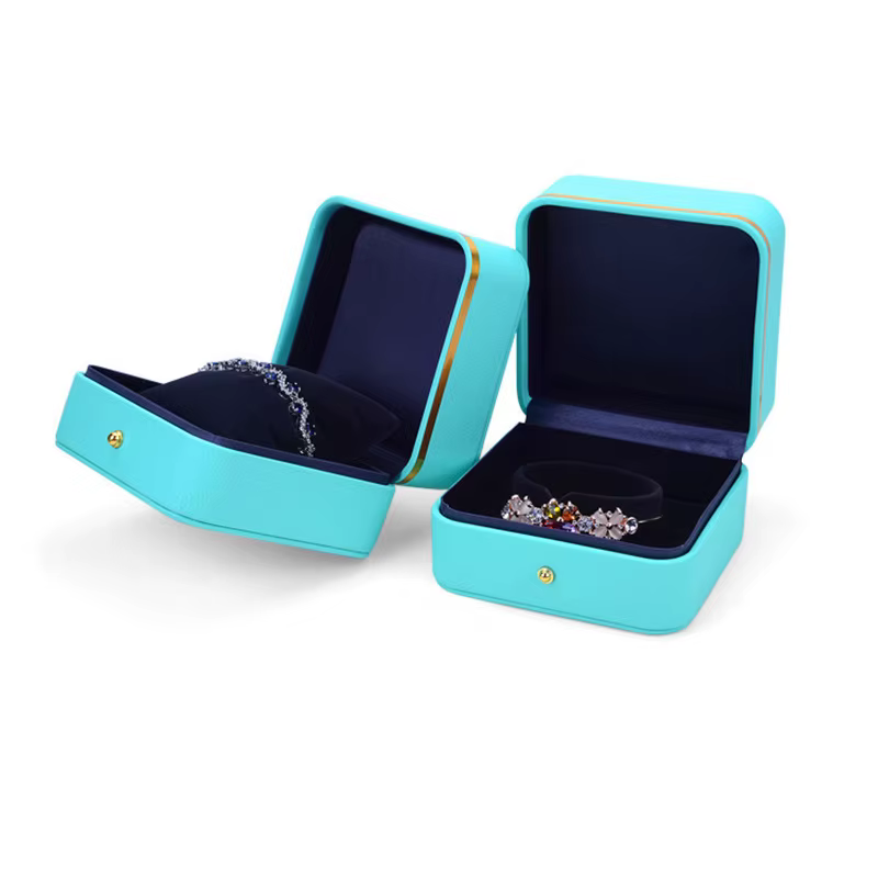 Boîte cadeau en PU pour bague de mariage