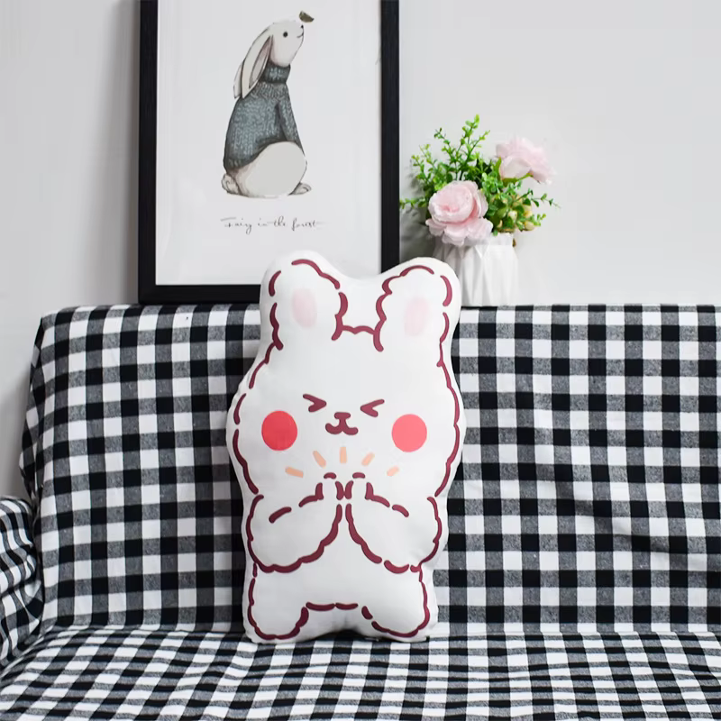 Taie d'oreiller en peluche de forme irrégulière Anime personnalisée, housses de taies d'oreiller, pas de MOQ, pas cher, vente en gros