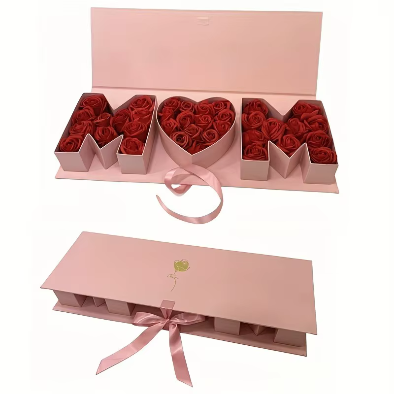 1 boîte cadeau de fleurs pour la fête des mères