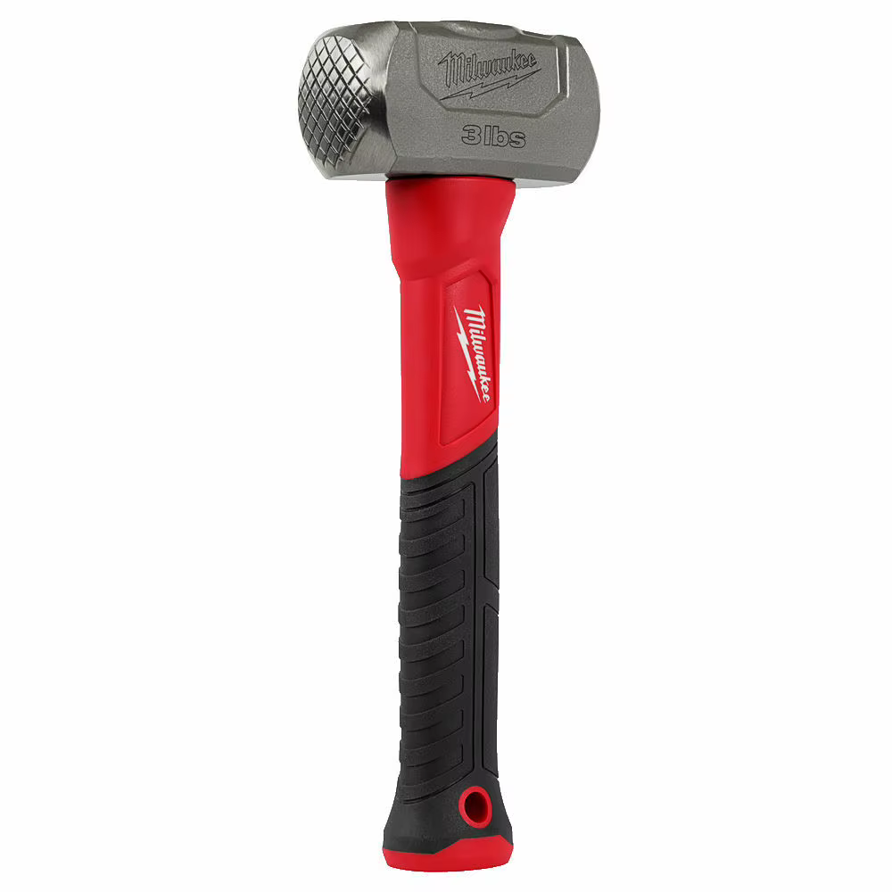 Marteau de maçonnerie Milwaukee 4932478255-3lb avec manche en fibre de verre