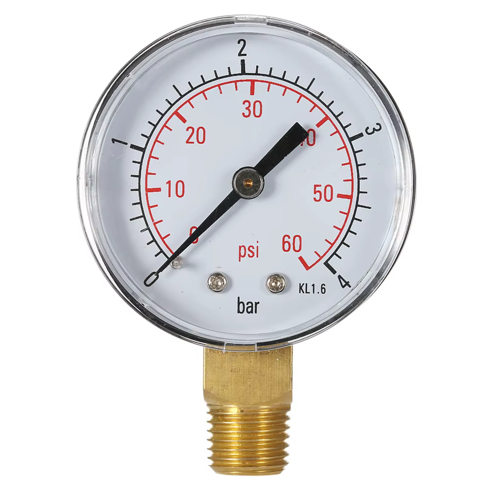 Manomètre de pression hydraulique pour filtre de piscine