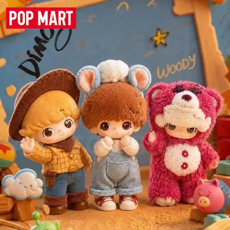 POP MART DIMOO WORLD Série PIXAR Pendentif en vinyle et peluche Boîte mystère authentique