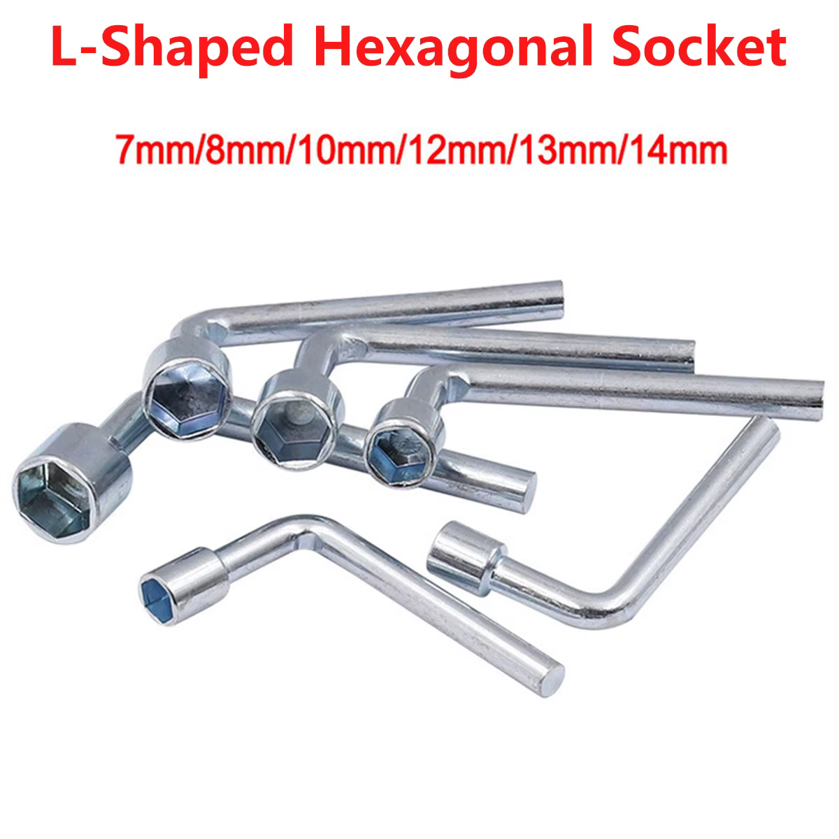 Clé à douille hexagonale en forme de L