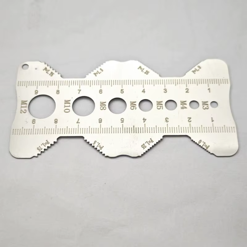 Règle de mesure de vis de vérificateur de filetage