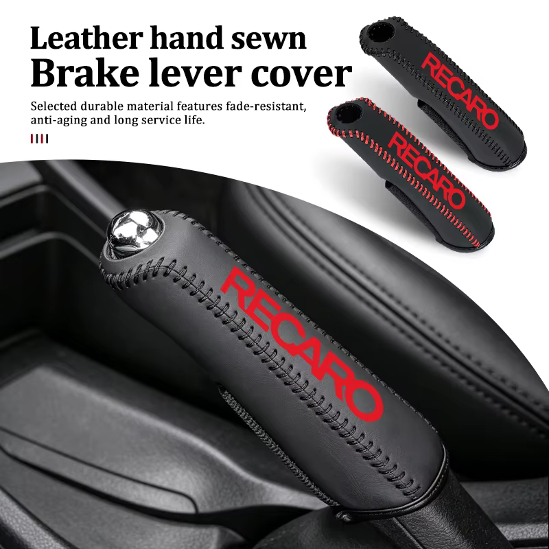 Housse de protection pour frein à main de voiture, poignées de frein à main pour Recaro