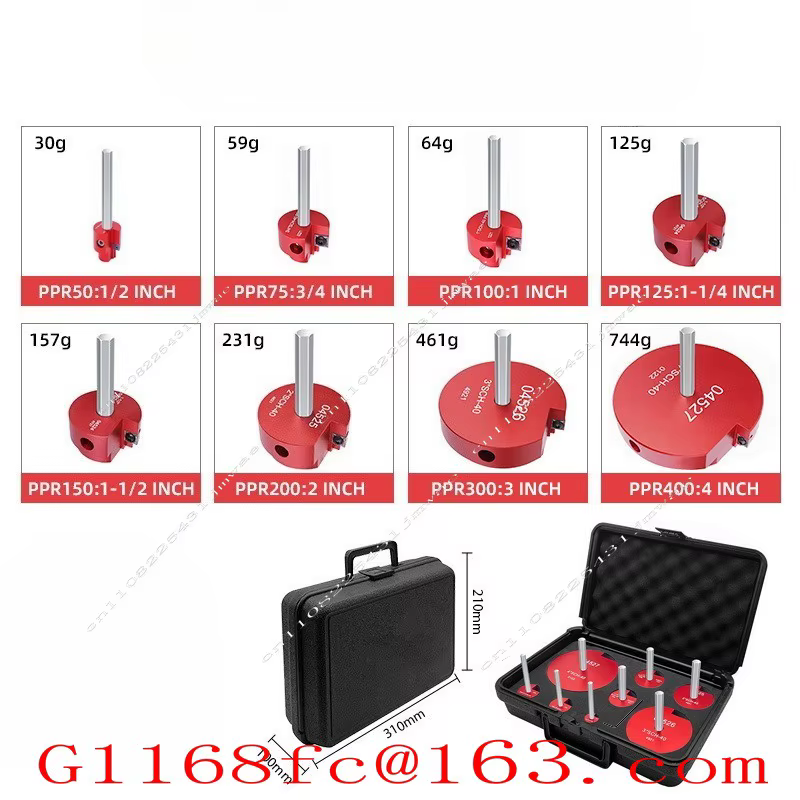 Ensemble de 8 pièces, alésoir PVC 7 pièces pour raccords de tuyaux