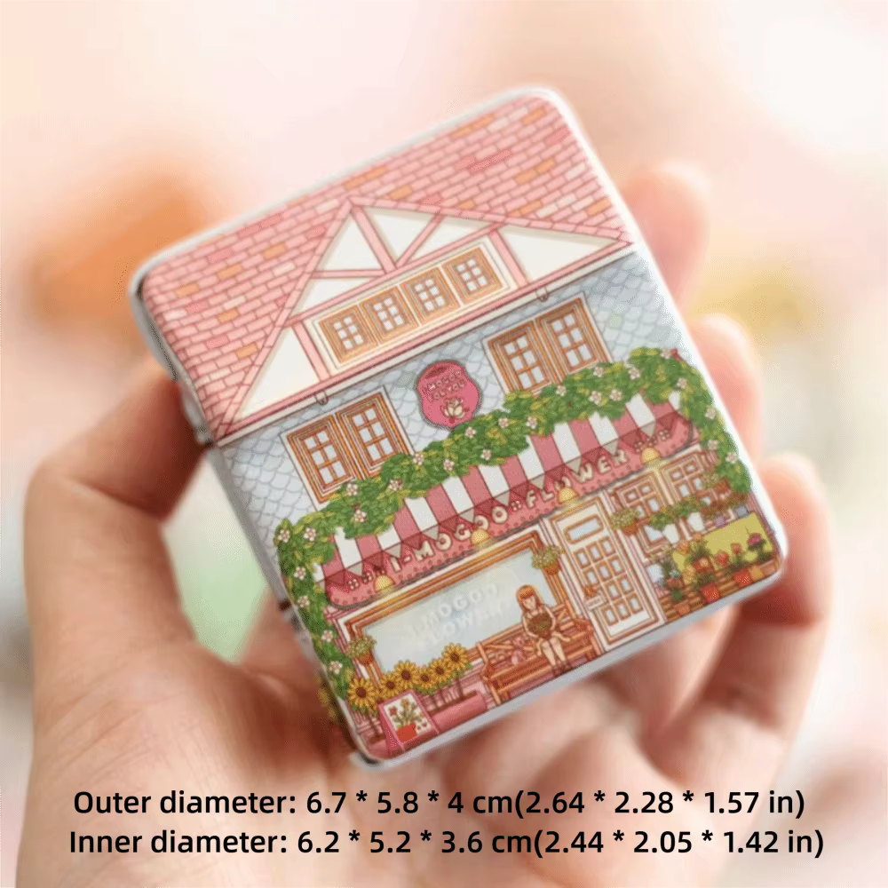 Boîte de rangement créative en métal