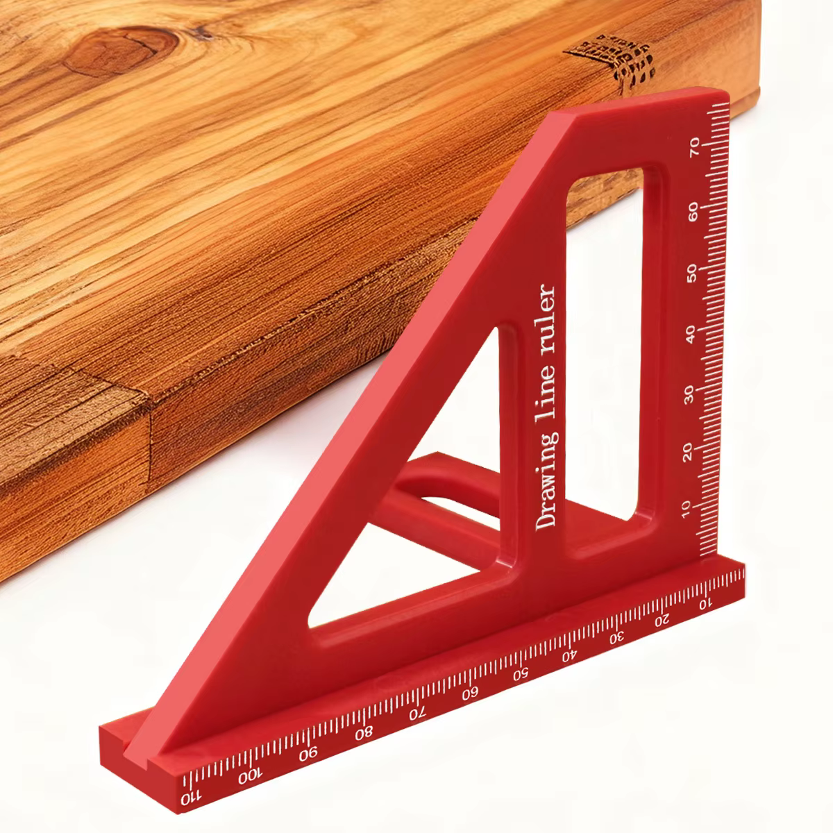 Outil de mesure de disposition de règle triangulaire à onglet métrique