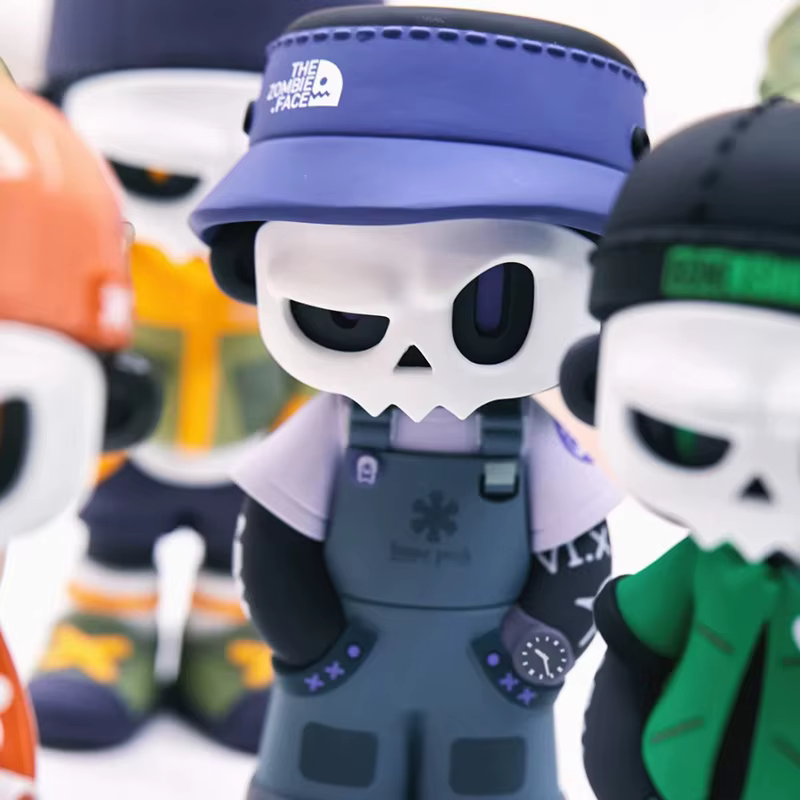 Mr. Bone Camping série boîte aveugle Cool Boy figurine